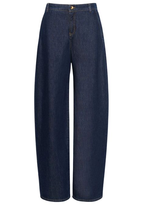 Max Mara Studio Women's MSTCONICO Blue Cotton Denim Barrel Leg Jeans Max Mara Studio |  | 2626186021600001